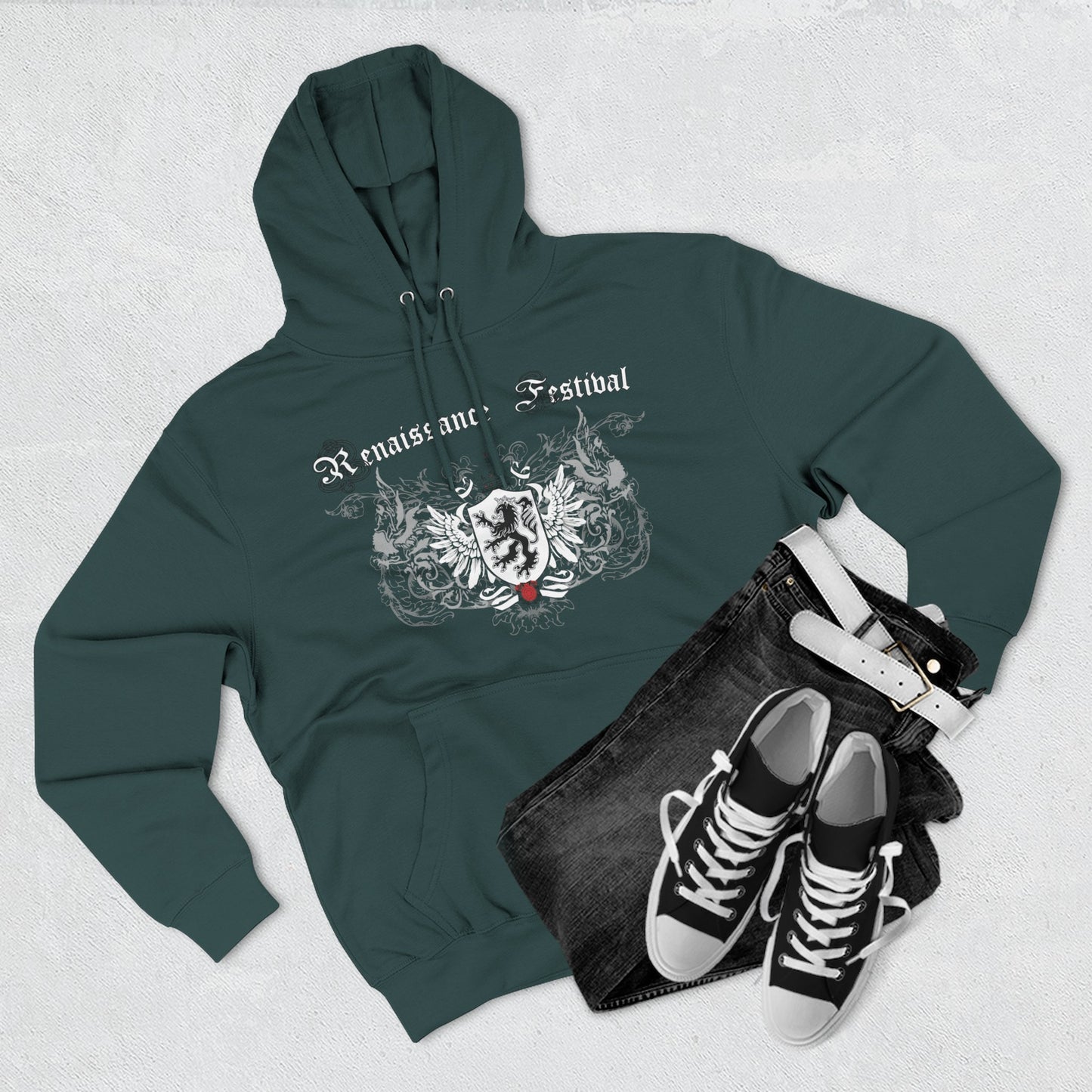 STL Renaissance Festival Lion Crest  Shirt Fleece Hoodie