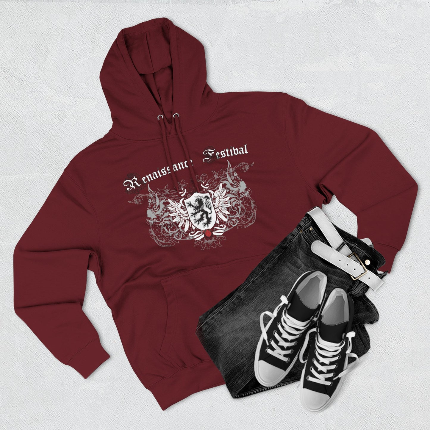 STL Renaissance Festival Lion Crest  Shirt Fleece Hoodie