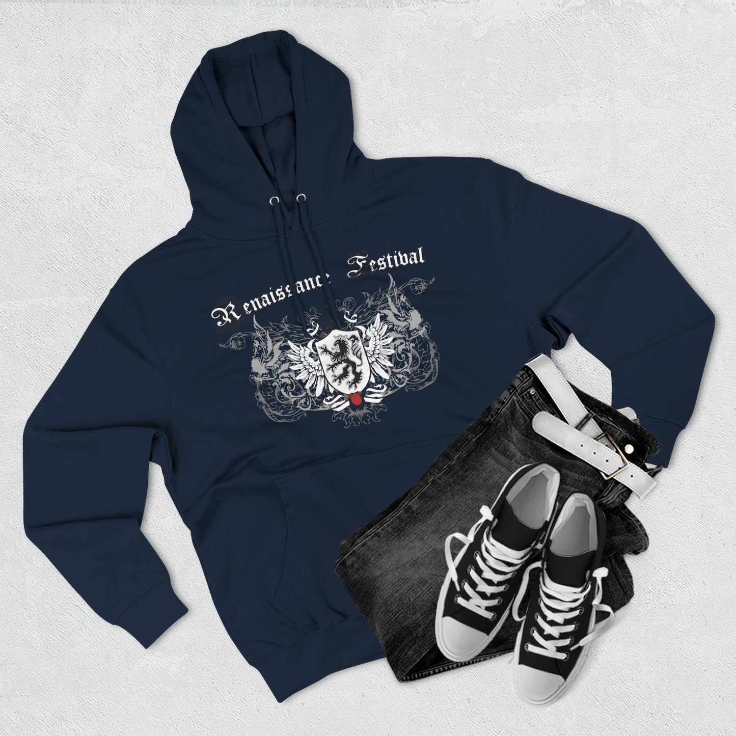 STL Renaissance Festival Lion Crest  Shirt Fleece Hoodie